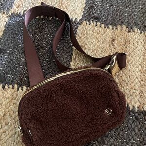 lululemon athletica Chocolate Fleece Crossbody Bag